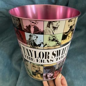 Taylor Swift The Eras Tour AMC *metallic pink* popcorn tin - RARE ✨🩷✨